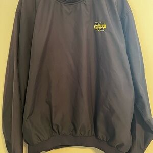 Michigan Dark Blue Vintage Windbreaker Jacket L